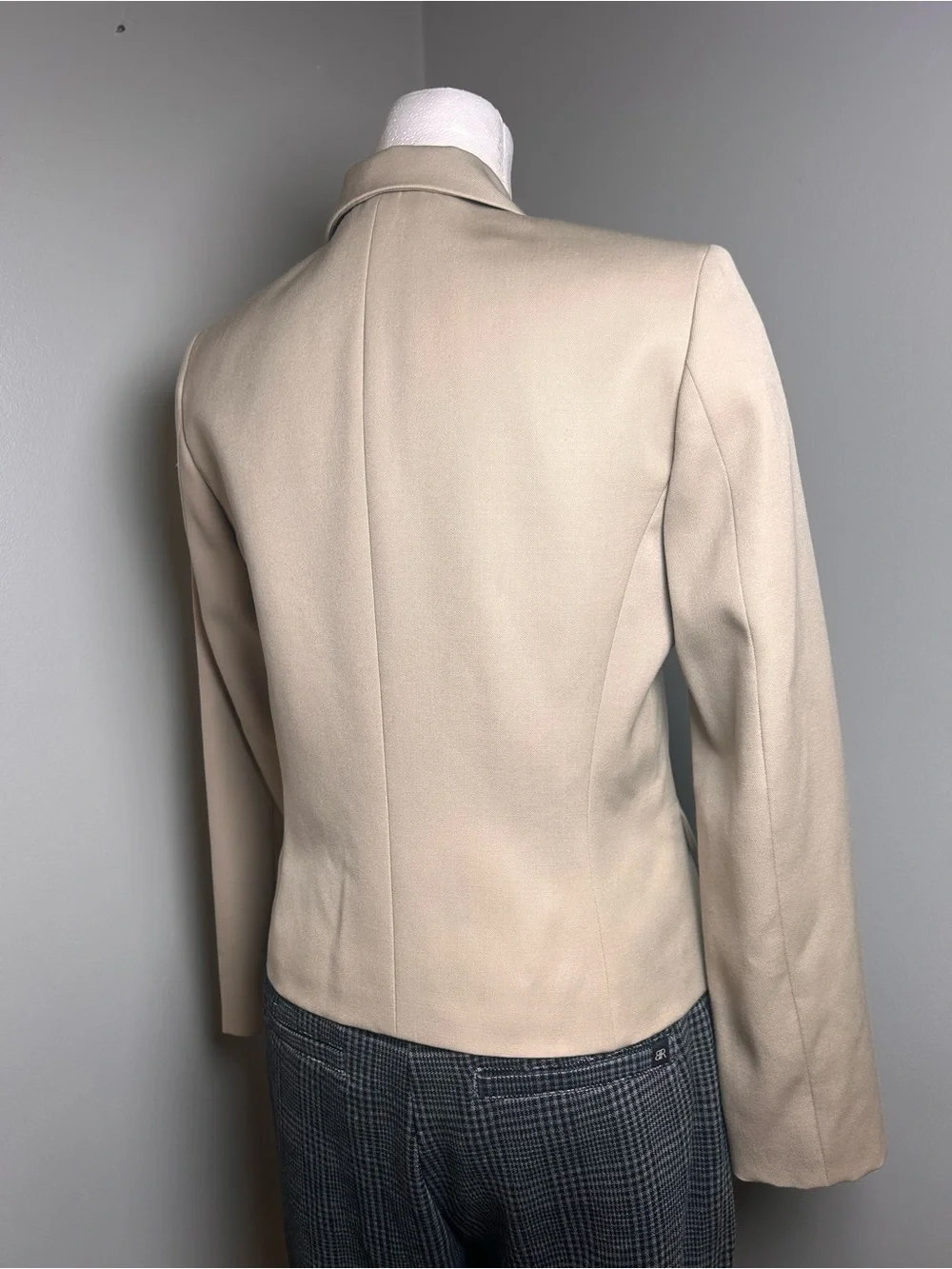 J.Crew Beige 4 Button Tailored Blazer Estimated Size 0-2